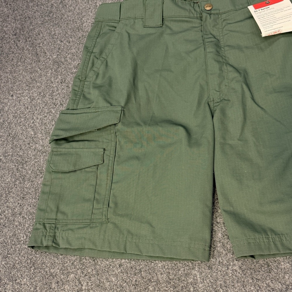 TRUE SPEC 24-7 Series Men's Sz 38 Tactical Cargo Shorts Green NWT - Picture 3 of 13